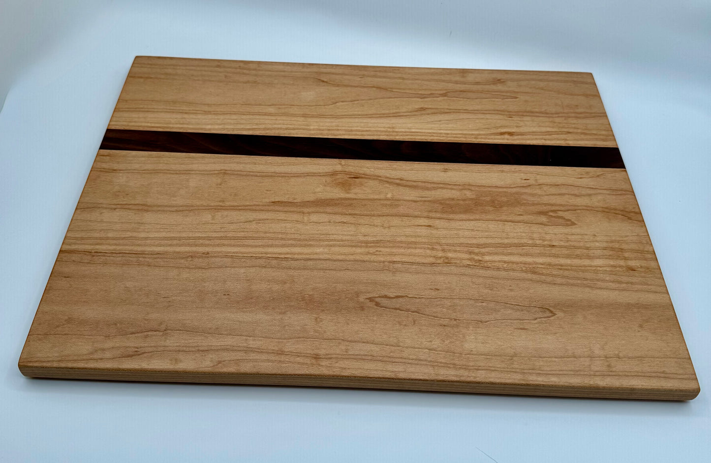 Thin Maple and Walnut Stripe Face Grain Cutting Board